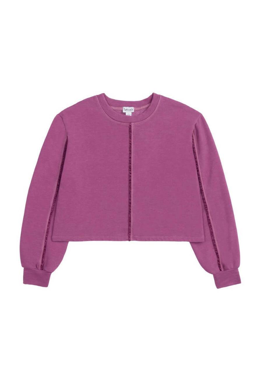 NEW SPLENDID kid's dreamer pullover sweater in purple